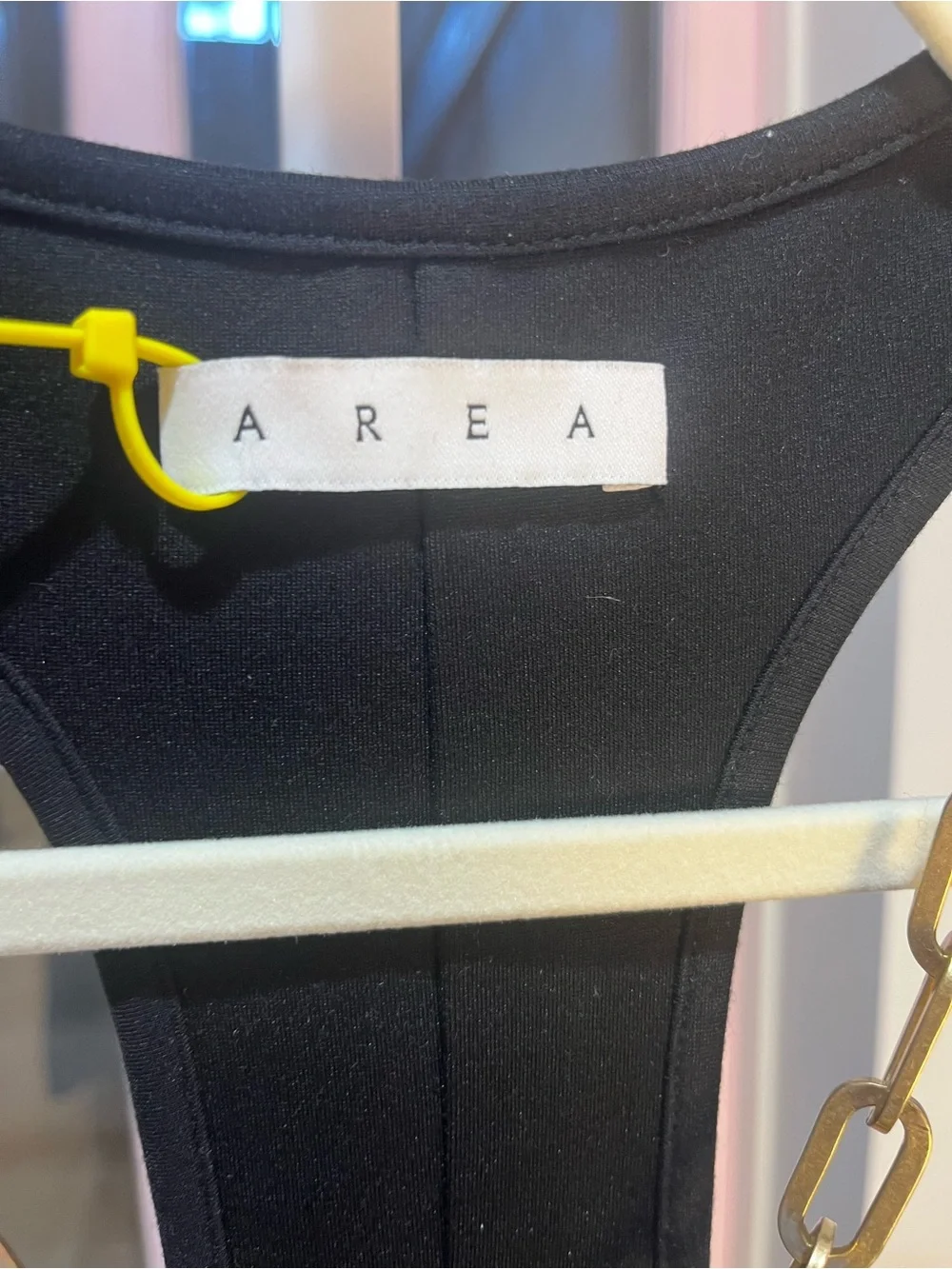 AREA Nameplate Tank Minidress